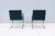 Ludwig Mies Van Der Rohe Brno Flat Bar Chairs in Blue Fabric by Gordon, a Pair For Sale - Image 12 of 18