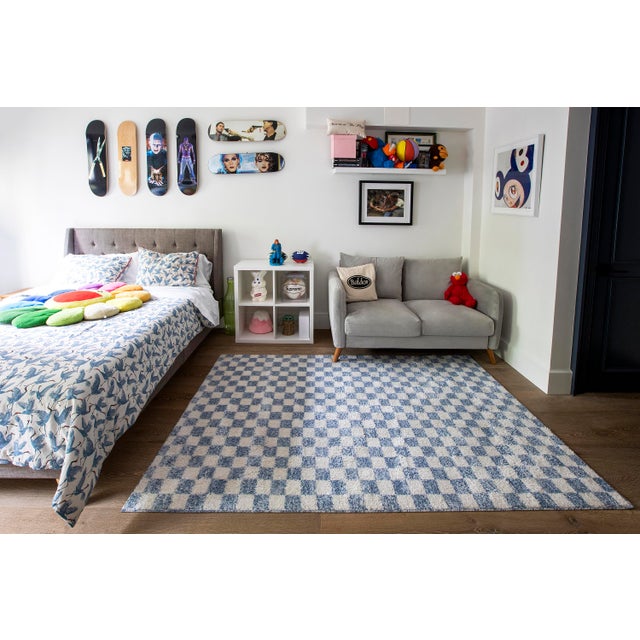 Novogratz Kaia Blue Machine Made Area Rug 5'3" X 7' For Sale - Image 4 of 12