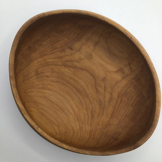 Oblong Signed Lloyd Big Leaf Maple Serving Bowl For Sale In Sacramento - Image 6 of 13