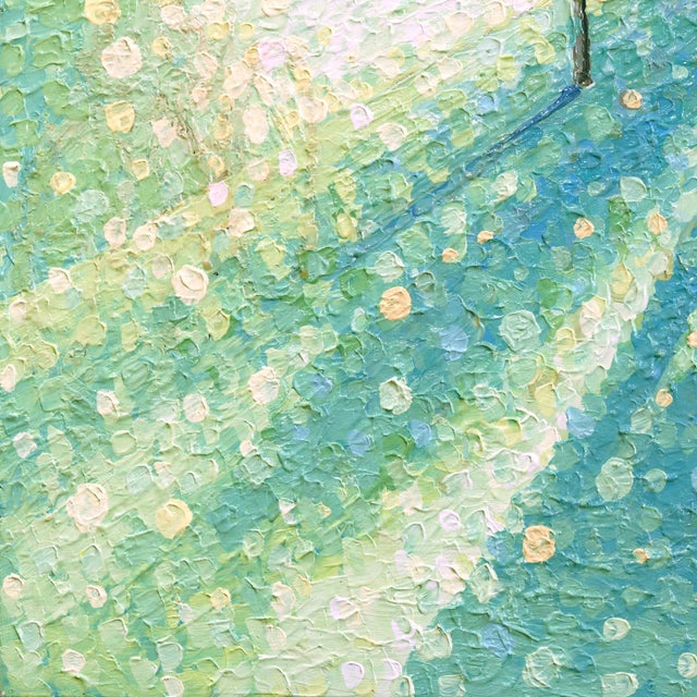 A World Where - Original Contemporary Urban Figurative Pointillist Acrylic Painting For Sale In Los Angeles - Image 6 of 9