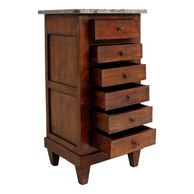 19th Century France Brown Wood Chests of Drawers For Sale