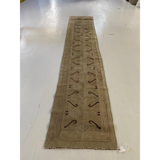 Textile Modern Samarkand Abstract Wool Runner by Doris Leslie Blau For Sale - Image 7 of 8