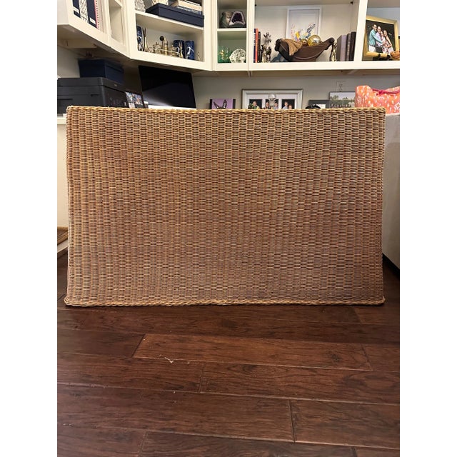 Coastal Wildwood 'Savannah' Wicker Console Table For Sale - Image 3 of 11