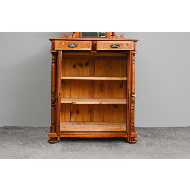 Gründerzeit Vertiko with Walnut Top, Late 19th Century For Sale - Image 11 of 18