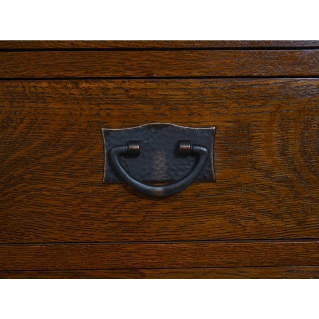 Stickley Mission Oak 8 Drawer High Chest For Sale - Image 12 of 16
