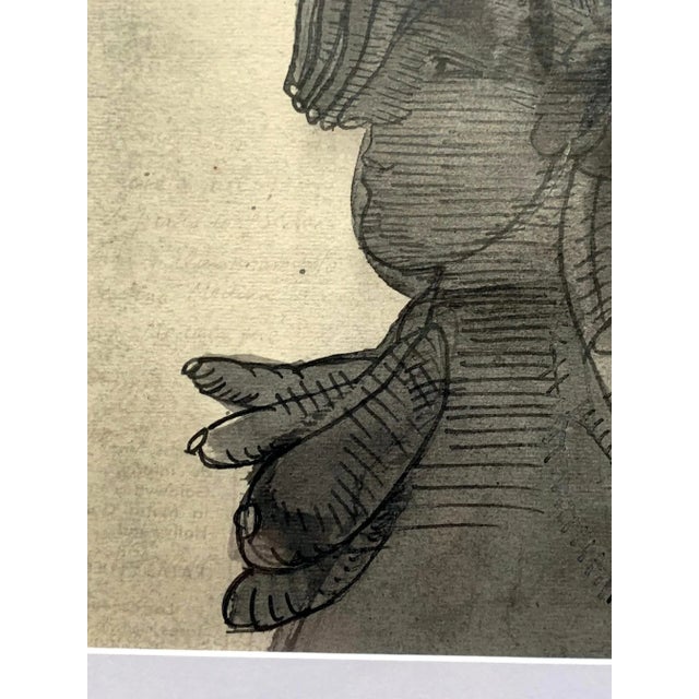 Framed Work on Paper by Jose Luis Cuevas - Pair For Sale - Image 12 of 13