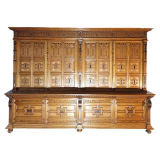 Antique Oak Bookcase For Sale