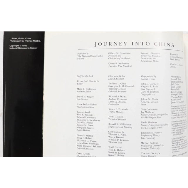 Journey Into China. Published by The National Geographic Society in 1982. Hardcover book with dustjacket. Illustrated, 518...
