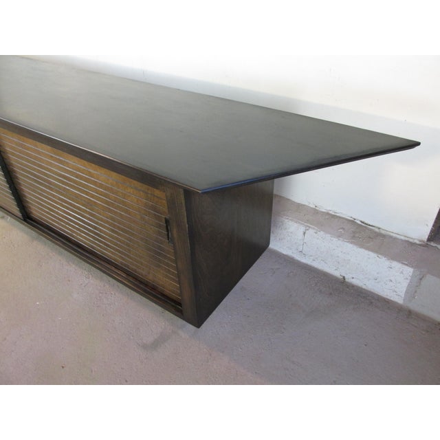 Vintage Custom Made Modernist Style Floating Wall Mount Credenza/Console For Sale In New York - Image 6 of 18