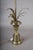 Hollywood Regency Brass Palm Leaf Double Socket Table Lamp, Europe, 1960s For Sale - Image 6 of 12