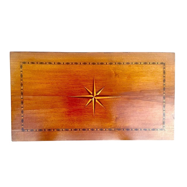 Italian Early 19th Century Italian Three Drawer Chest With Starburst Inlay For Sale - Image 3 of 10