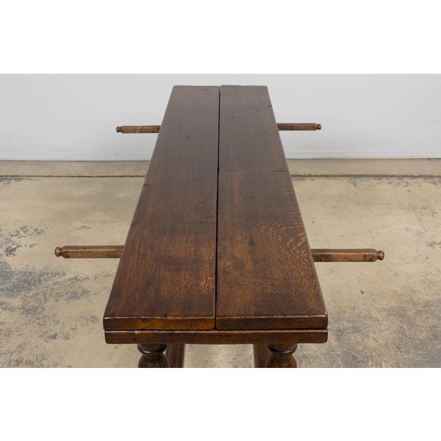 Brown Early 19th Century French Alpine Oak Folding Table For Sale - Image 8 of 17