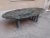 Green Marble Lacquered Iron Gray Oval Table, 1980s For Sale - Image 4 of 11