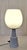 Cream Mid-Century German White Porcelain Table Lamp with Cream Glass Shade from EVP, 1950s For Sale - Image 8 of 8