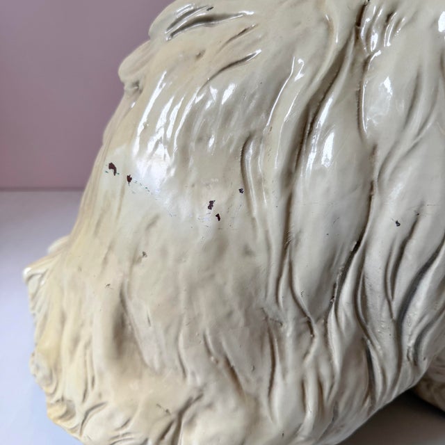 Vintage Mid-Century Extra Large 1960’s Persian Cat Statue For Sale - Image 10 of 12