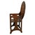 Antique Folk Art Poker Work Arts & Crafts Monks Bench Table Chair New York 1900 For Sale - Image 14 of 15