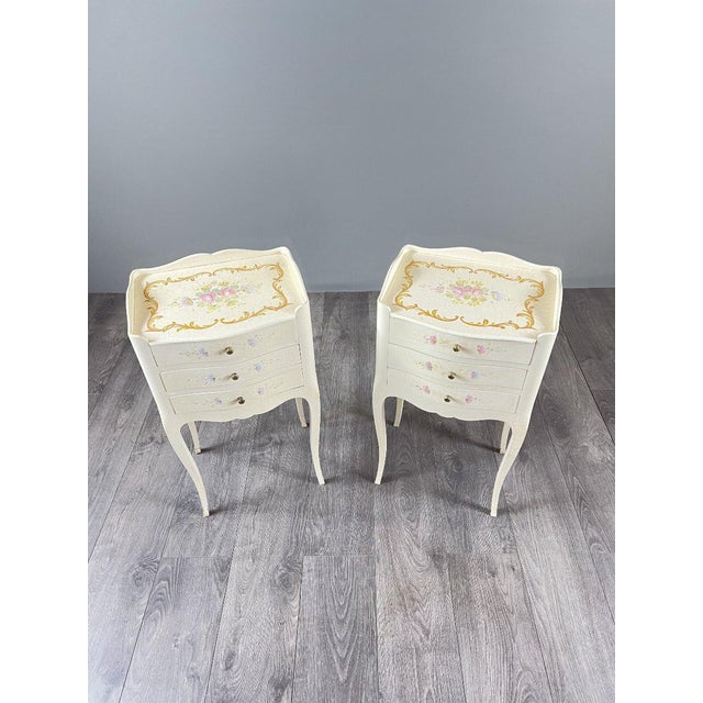 20th Century Louis XV Style Bedside Tables, Set of 2 For Sale - Image 3 of 12