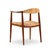 Brown Hans Wegner for Johannes Hansen Jh 501 Mid Century Cane and Teak Dining Chairs - Set of 4 For Sale - Image 8 of 14