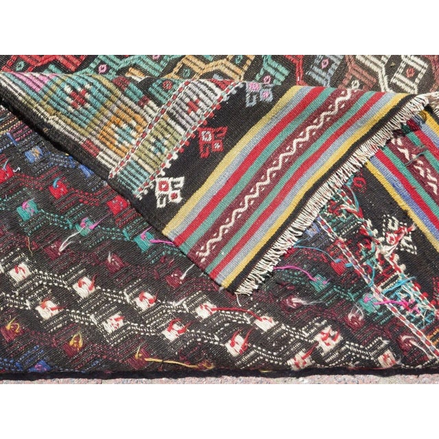 1960's Handmade Kilim Rug - 58" X 100" For Sale - Image 11 of 12