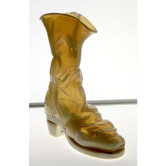 Murano Opaline Chalcedony Livio De Marchi Boot by Pino Signoretto for Pauly, 1990s For Sale - Image 14 of 18