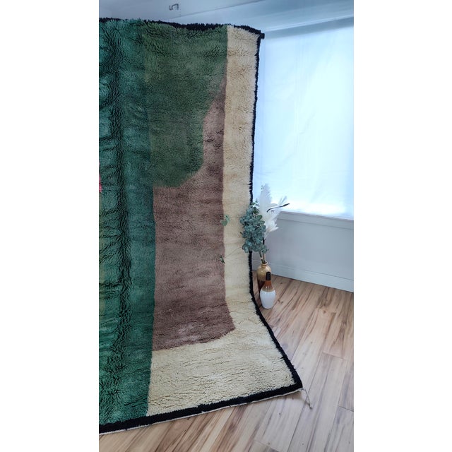 Handmade Moroccan Beni Mrirt Rug, Color Block Abstract, 10' X 6'8" For Sale In Boston - Image 6 of 15