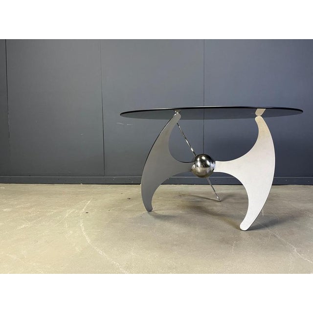 Adjustable Helix Dining Table from Luciano Campanini, 1970s For Sale - Image 3 of 9