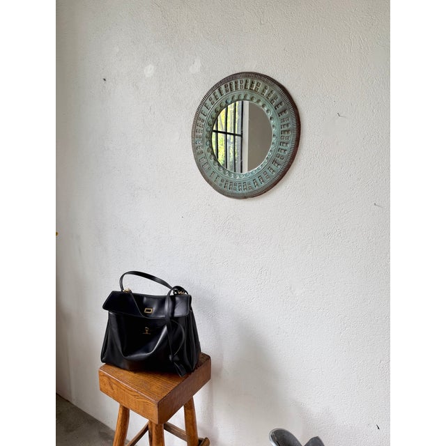 Vintage Italian Ceramic Art Mirror, 1990s For Sale - Image 6 of 18
