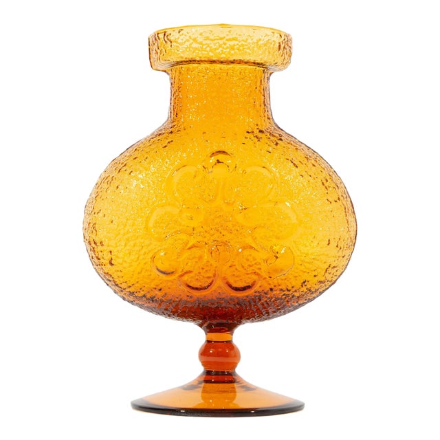 Wayne Husted Signed Stelvia “Antigua” Glass Italian Vase For Sale