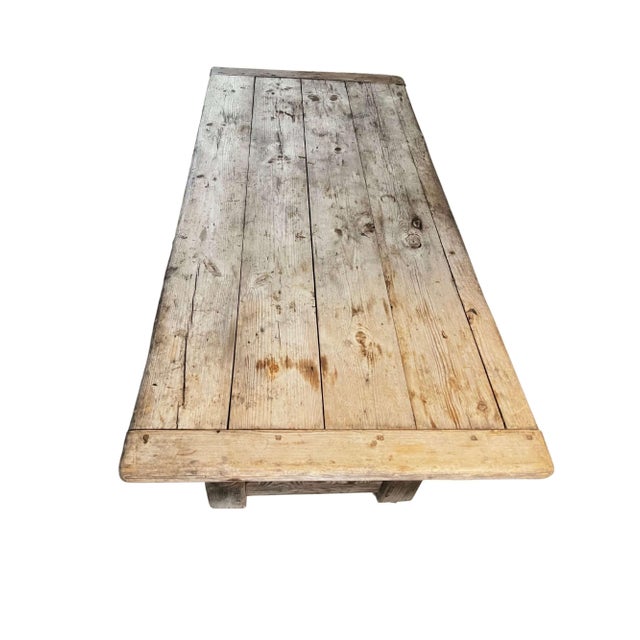 French Weathered Oak Dining Table For Sale - Image 4 of 6