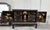 Chinoiserie 20th Black Lacquer and Hand Painted Open Altar Table or Sideboard For Sale - Image 3 of 13