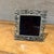 Art Nouveau Intricate Floral and Vine Design Pewter Picture Frame Art Nouveau For Sale - Image 3 of 11