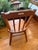 Vintage Arts and Crafts Style Wooden Spindle Back Side Chair For Sale - Image 6 of 12