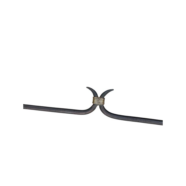 Vintage Stitched Leather Coat Rack by Jacques Adnet, 1950s For Sale - Image 9 of 11