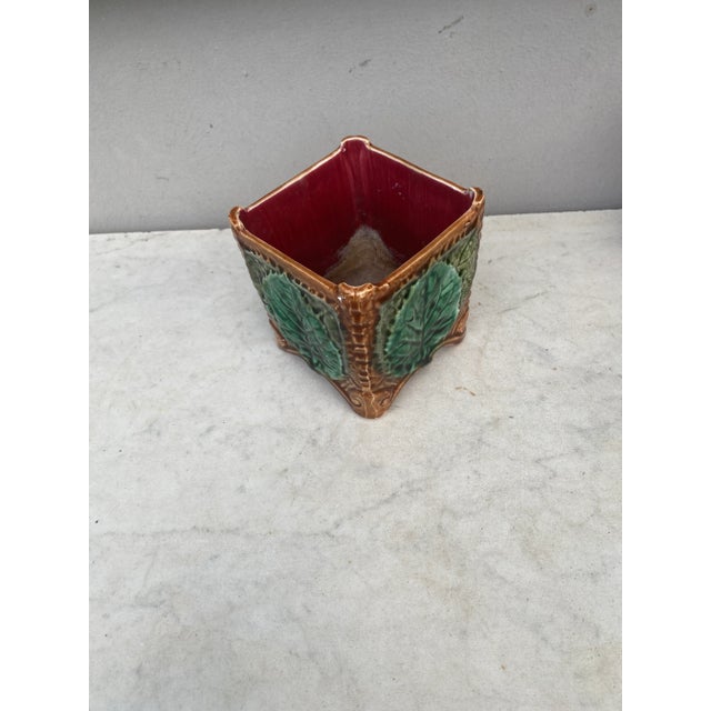 Late 19th Century French Majolica Cache Pot Onnaing, Circa 1890 For Sale - Image 5 of 7