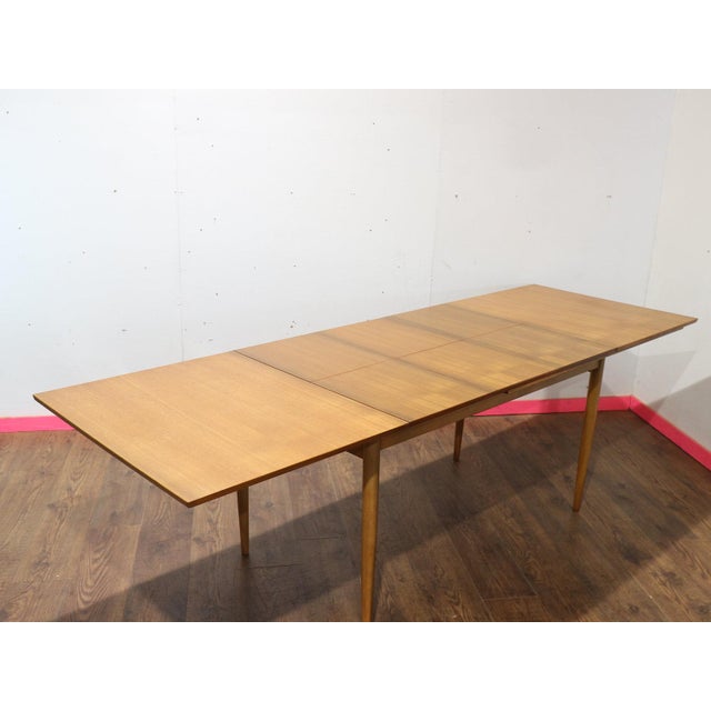 Mid Century Modern Extending Dining Table by Morris of Glasgow 8 Seater For Sale In Greensboro - Image 6 of 15