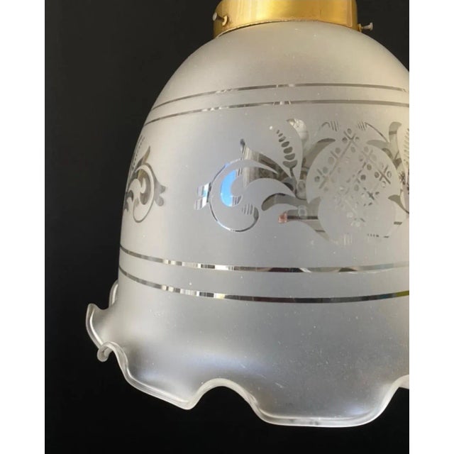 Vintage Italian Glass Pendant, 1960s For Sale - Image 4 of 10