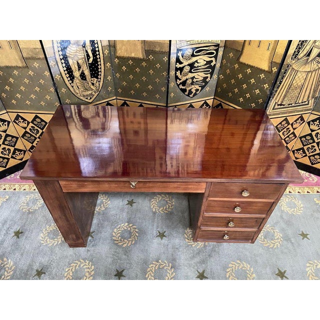 Period: 20th century Style: Art Deco Condition: Bon état Material: Mahogany Length: 129Height: 75Depth: 60 Art Deco...