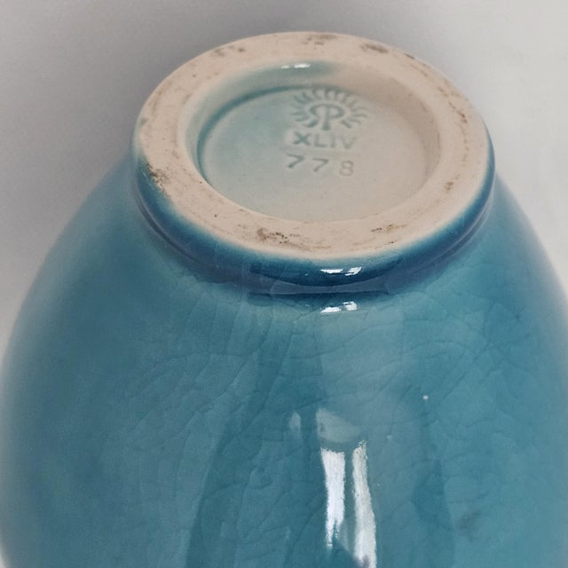 Rookwood Art Pottery Vase, Shape 778 — Blue Glaze, Dated 1945 For Sale In Los Angeles - Image 6 of 12