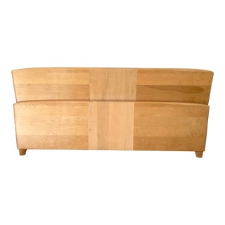 Vintage Mid-Century Modern Heywood Wakefield Encore Style King Headboard & Footboard Bed Frame For Sale