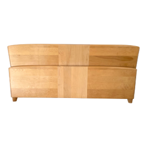 Vintage Mid-Century Modern Heywood Wakefield Encore Style King Headboard & Footboard Bed Frame