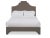 Casa Cosima Nadine King Bedframe, Mushroom Velvet For Sale - Image 4 of 4