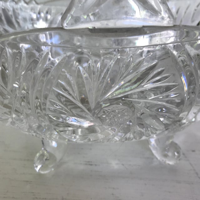Crystal Footed Basket For Sale In Sacramento - Image 6 of 13