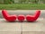 Red Mid Century Modern Lounge Chairs & Ottoman - 3 Pieces For Sale - Image 8 of 11