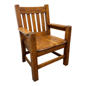 Mission Oak Armchair, Vintage