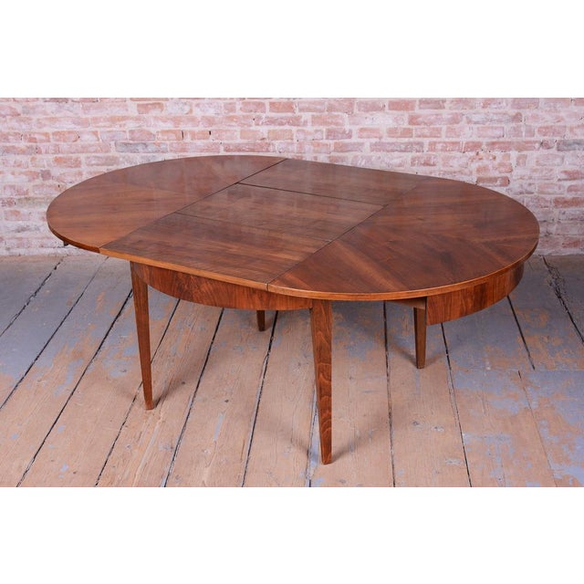 Art Deco Extendable Dining Table in Walnut, Czech, 1920s For Sale - Image 13 of 18