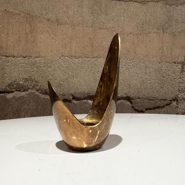 An Abstract Mid-Century Modern Candle Holder Schiaparelli Style For Sale In San Diego - Image 6 of 10