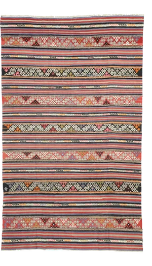 Vintage Turkish Kilim Rug - 05'10 X 09'06