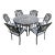 Beautiful Aluminum Patio Set Table and 6 Chairs **** For Sale