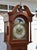 Brown Alexandria Grandmother Clock Cherry Vintage Moon Phase Westminster Chime For Sale - Image 8 of 15