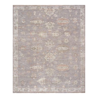 Pasargad Home Oushak Grey Wool Area Rug, 8' 1'' X 9' 9'' For Sale
